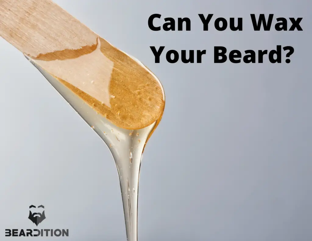 Can you wax your beard? Beard wax dripping from applicator stick