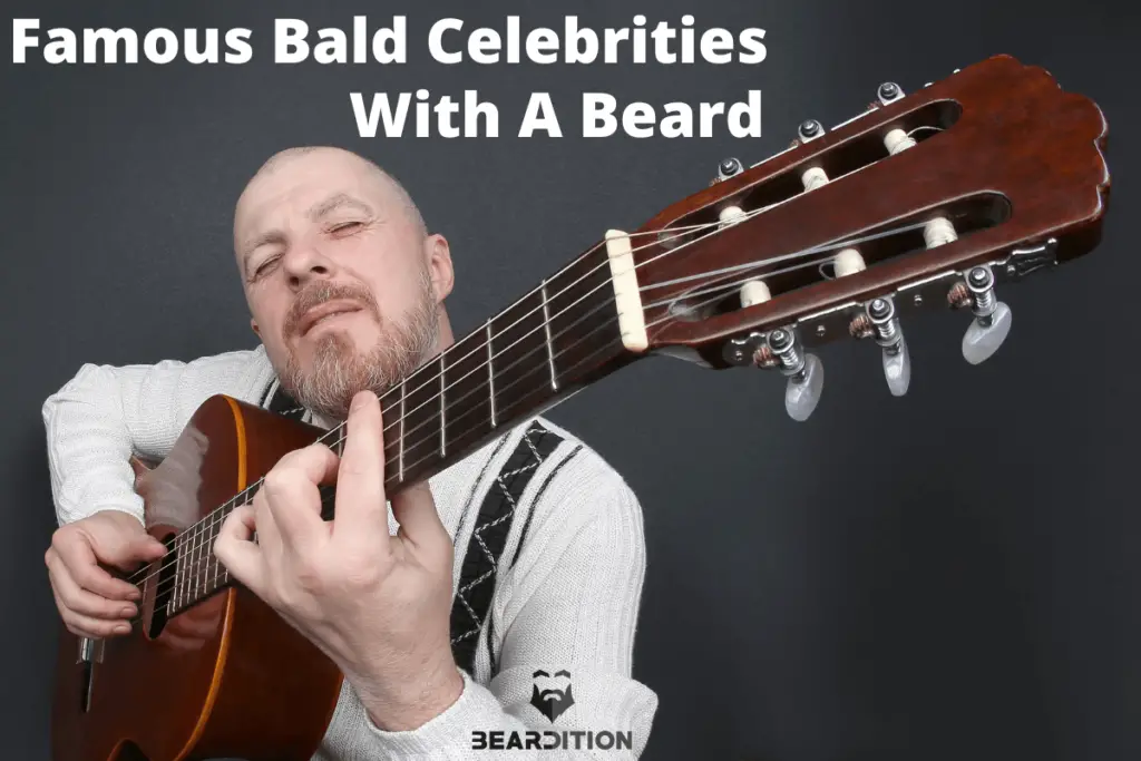 famous bald celebrities with a beard