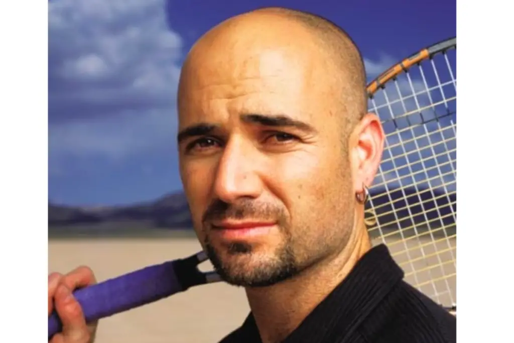 Andre Agassi - Famous Bald Celebrities With A Beard