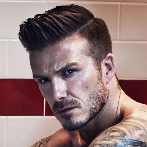 David Beckham's Short Beard